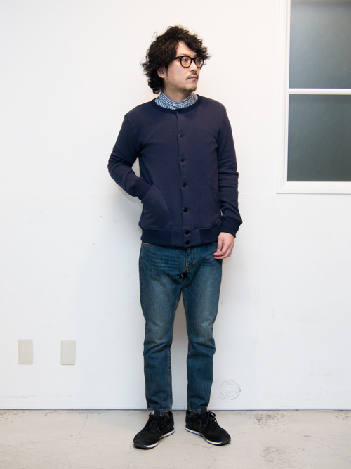 画像: 【RE PRICE / 価格改定】ソフトエアー裏毛ノーカラーブルゾン【MADE IN JAPAN】『日本製』/ Upscape Audience