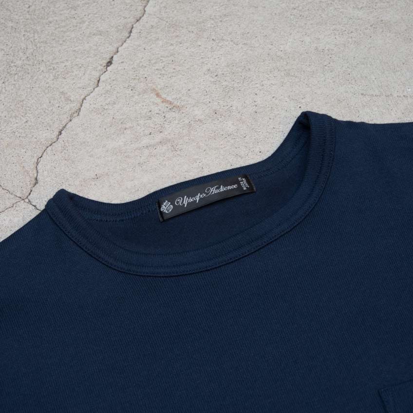 画像: 【RE PRICE / 価格改定】セーターライク天竺ドロップショルダーポケット付き長袖カットソー【MADE IN JAPAN】『日本製』/ Upscape Audience