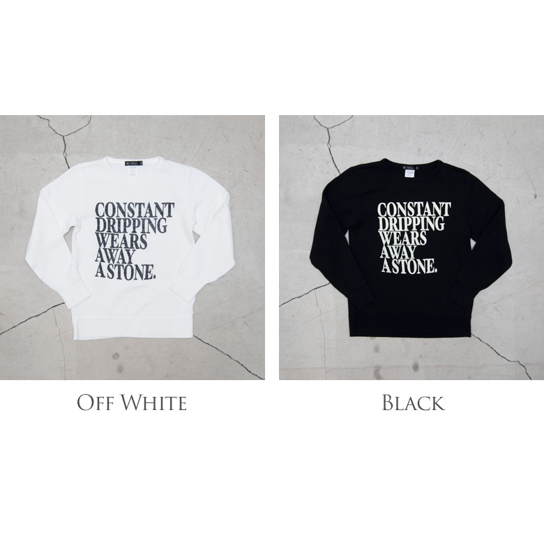 画像: 【RE PRICE/価格改定】オールドプリント"Constant Dripping Wears Away A Stone."ヴィンテージガゼットクルーネックスウェット [Lady's] / Audience