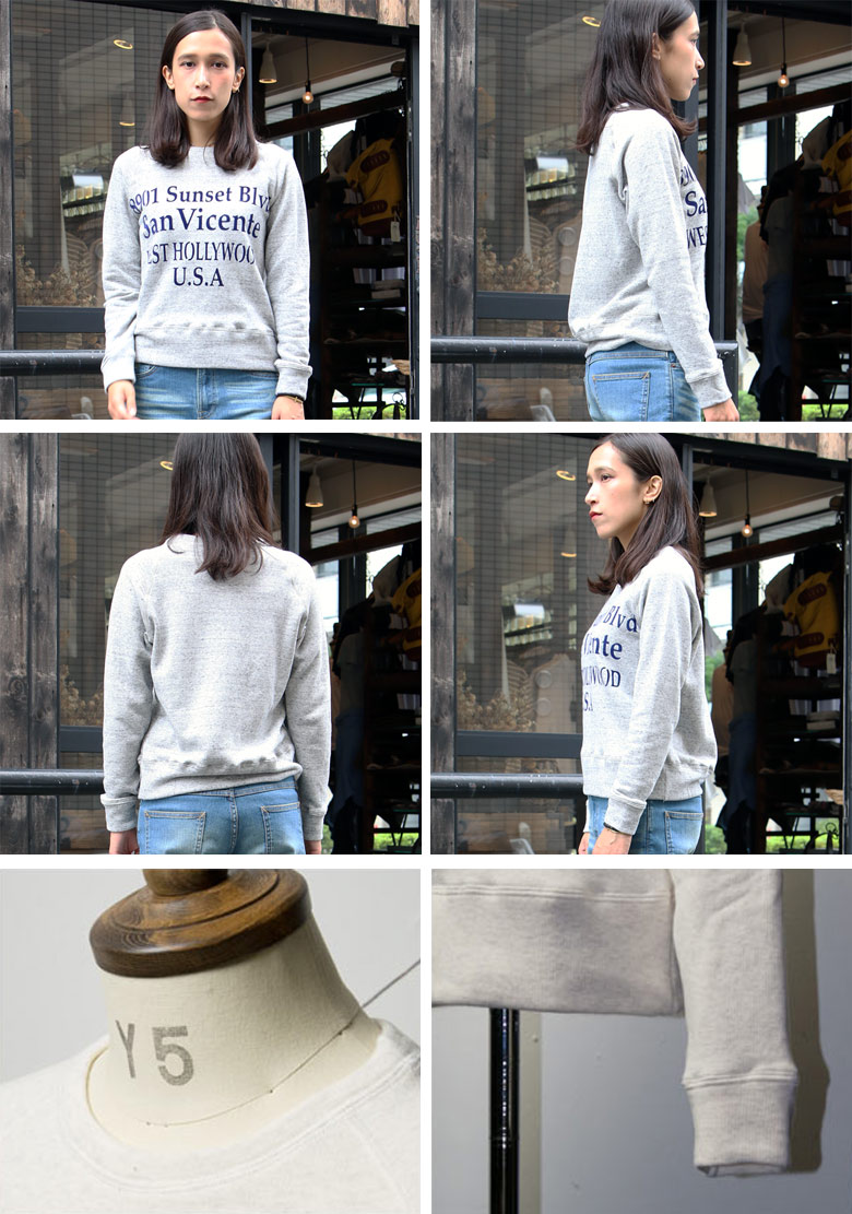 画像: 【RE PRICE/価格改定】エアー裏毛8901プリントクルーネック長袖スウェット [Lady's]【MADE IN JAPAN】『日本製』/ Upscape Audience