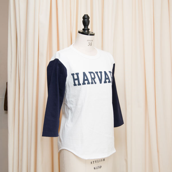 画像: オールドプリント"HARVARD"ヴィンテージセットインベースボールアンダーTEE [Lady's] / Audience