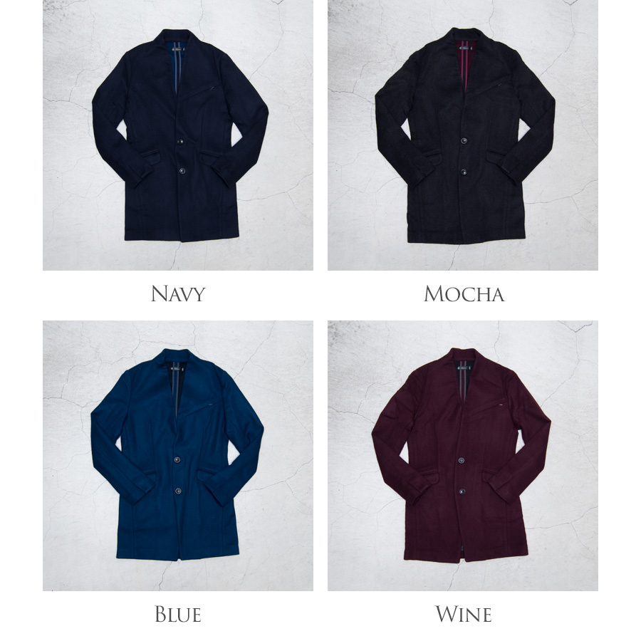 画像: Wフェイスビーバーノーカラー2ボタンチェスターコート[Lady's]【送料無料】/ Audience