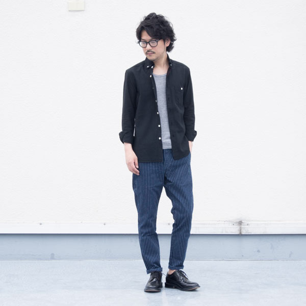 画像: 【RE PRICE / 価格改定】Coolmax（クールマックス）ボタンダウンワイドスプレッドカラー長袖シャツ / Audience