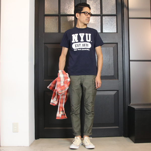 画像: NEW YORK UNIVERSITY"NYU EST.1831"C/N S/S 6.6oz オールドプリントT / Audience