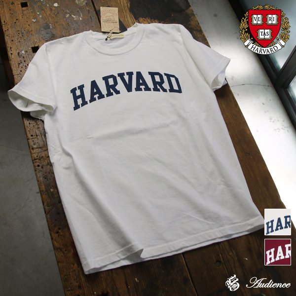 画像1: 【RE PRICE / 価格改定】HARVARD"HARVARD"C/N S/S 6oz オールドプリントT [Lady's] / Audience (1)