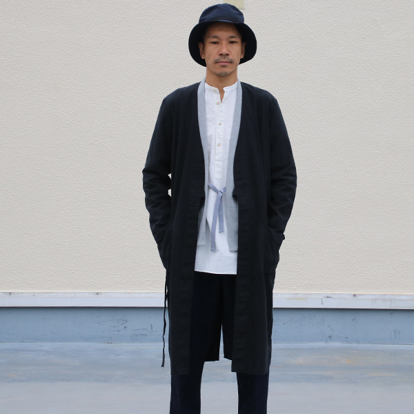 画像: 【RE PRICE/価格改定】ソフトリネンコットンキャンバスガウン_Coat【MADE IN JAPAN】『日本製』  / Upscape Audience