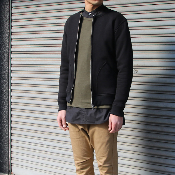 画像: 【RE PRICE / 価格改定】ヘビーウェイト裏毛クルーネックブルゾン【MADE IN JAPAN】『日本製 / Upscape Audience