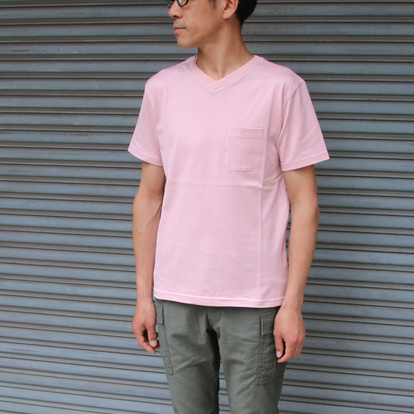 画像: 【RE PRICE/価格改定】コーマ天竺 2TONE V/N ポケ付 S/S Tee【MADE IN JAPAN】『日本製』/ Upscape Audience