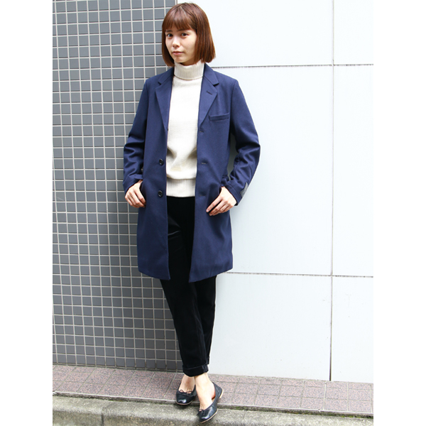 画像: 【RE PRICE/価格改定】ビッグワッフルサドルショルダータートルネックニット[Lady's]【MADE IN JAPAN】『日本製』 / Upscape Audience