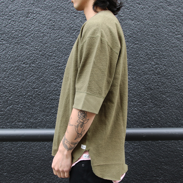 画像: ヴィンテージパイル天竺 ヘムラウンド 5/S カットソー【MADE IN TOKYO】『東京製』/ Upscape Audience