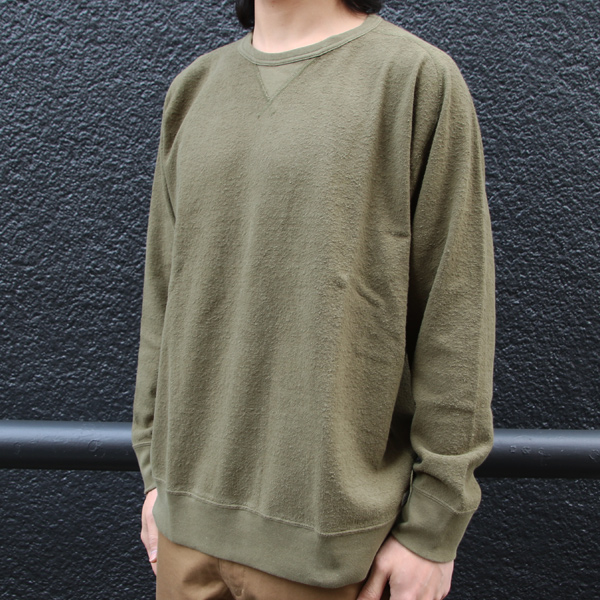 画像: ヴィンテージパイル天竺 サドルショルダー C/Nガゼット L/S カットソー【MADE IN TOKYO】『東京製』 / Upscape Audience