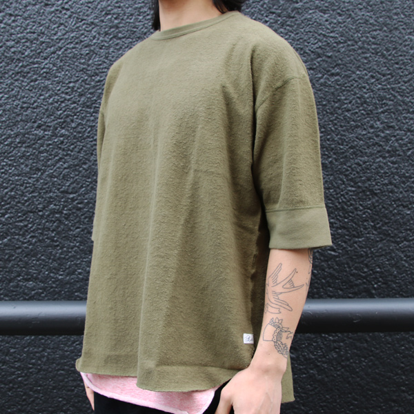 画像: ヴィンテージパイル天竺 ヘムラウンド 5/S カットソー【MADE IN TOKYO】『東京製』/ Upscape Audience