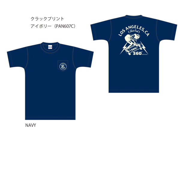 画像: 360°SPORTS WEAR（スリーシックスティスポーツウェア） "LA" 6オンス米綿丸胴ポケ付き半袖 Tee/ Audience