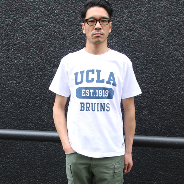 画像: 6.2oz丸胴UCLA"EST1919"オールドプリントTEE / Audience