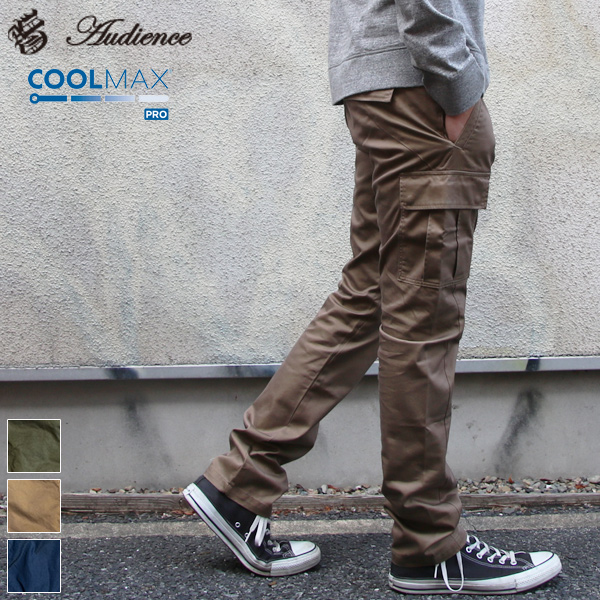 Coolmax クールマックス 立体裁断テーパードカーゴパンツ Audience Audience