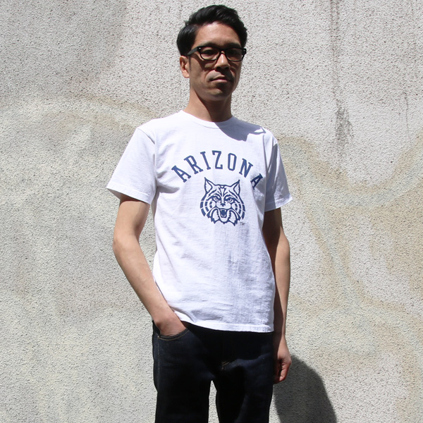 画像2: 【RE PRICE / 価格改定】ARIZONA"ARIZONA LOGO" C/N S/S 6.6oz オールドプリントT / Audience (2)