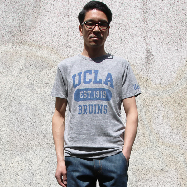 画像: UCLA"UCLA EST.1919 BRUINS"三素材混カレッジプリント半袖クルーネックTシャツ / Audience
