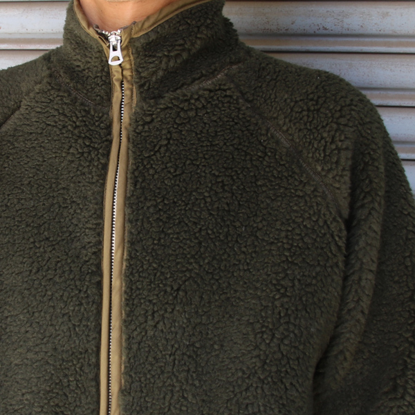 画像: 【Lanificio Becagli（ベッカリー）】トスカーナボア NL ARMY スタンドブルゾン【MADE IN JAPAN】『日本製』【送料無料】/ Upscape Audience