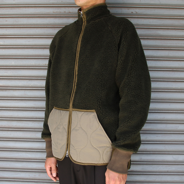 画像12: 【Lanificio Becagli（ベッカリー）】トスカーナボア NL ARMY スタンドブルゾン【MADE IN JAPAN】『日本製』【送料無料】/ Upscape Audience (12)