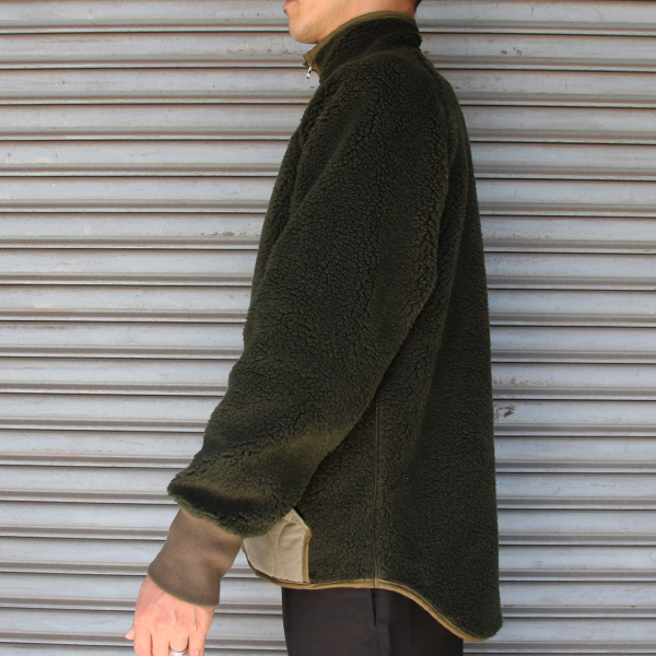 画像13: 【Lanificio Becagli（ベッカリー）】トスカーナボア NL ARMY スタンドブルゾン【MADE IN JAPAN】『日本製』【送料無料】/ Upscape Audience (13)