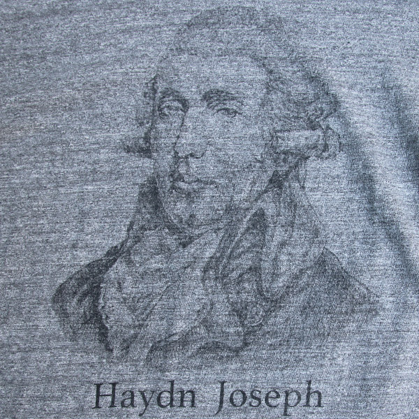 画像: 16/1吊編天竺 C/N Haydn Joseph プリント S/S Tee【MADE IN TOKYO】『東京製』/ Upscape Audience