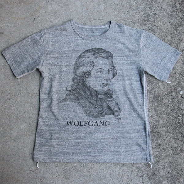 画像: 16/1吊編天竺 C/N Wolfgang プリント S/S Tee【MADE IN TOKYO】『東京製』/ Upscape Audience