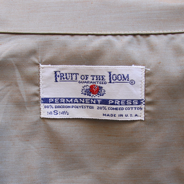 画像: 80's FRUIT OF THE LOOM L/S Shirt【MADE IN U.S.A】『米国製』/デッドストック