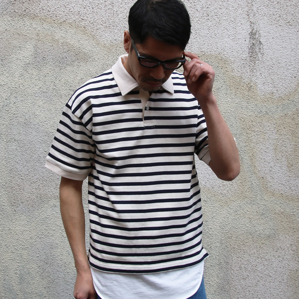 画像: 【RE PRICE/価格改定】Basque 10オンス ( バスク天竺 ) ビッグポロシャツ【MADE IN JAPAN】『日本製』/ Upscape Audience
