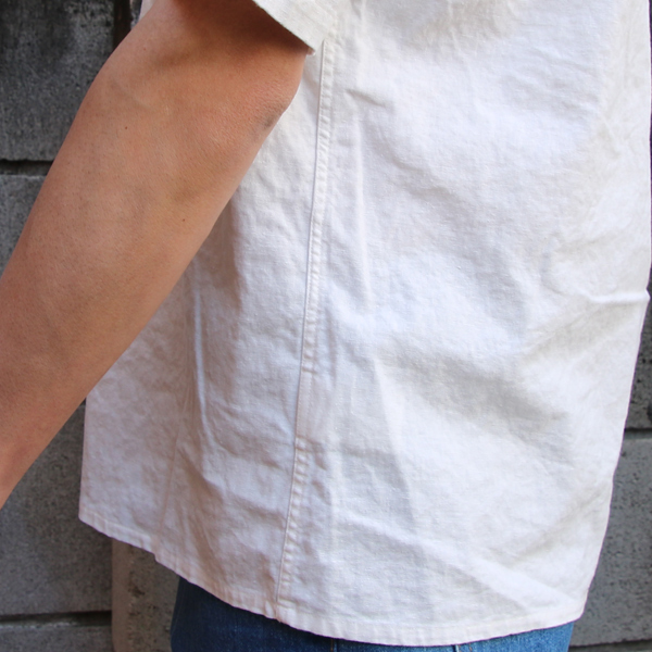 画像: ソフトリネンコットンキャンバスオープンカラー ルーズフィットシャツ【MADE IN JAPAN】『日本製』/ Upscape Audience