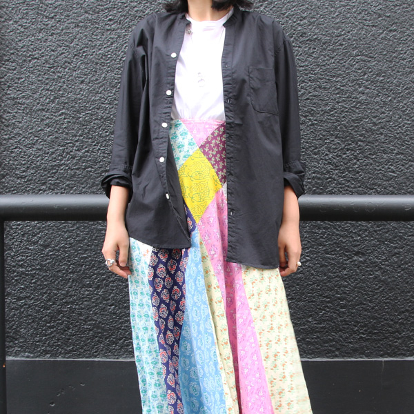 画像5: タイプライターVネックバンドカラー長袖_Shirts【MADE IN JAPAN】『日本製』/ Upscape Audience (5)