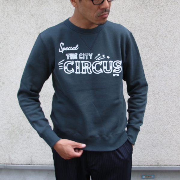 画像: Riding High / フロッキープリントCrew Sweat L/S(R193-0306)【MADE IN JAPAN】【送料無料】