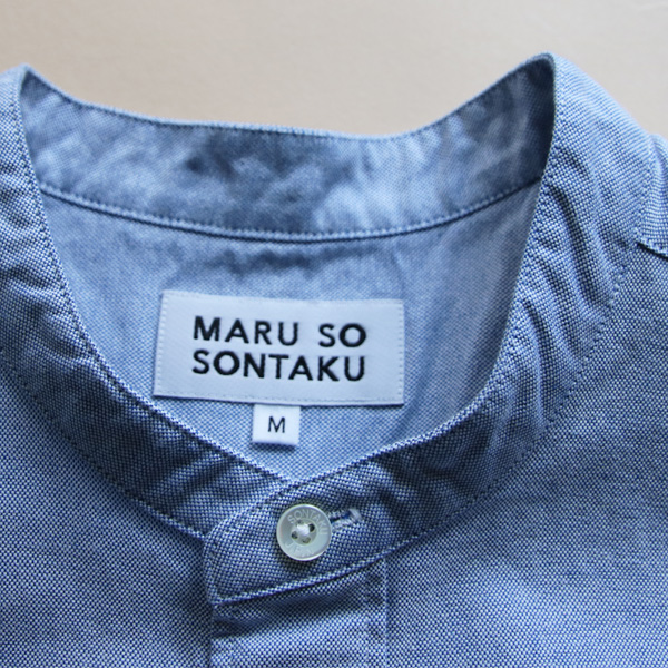 画像: SONTAKU【ソンタク】/ 洗いざらしOxford-バンドカラーシャツ（891HD26017）【MADE IN JAPAN】『日本製』