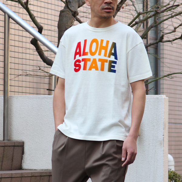 画像: Riding High / 12/-JERSEY FLOCKY PRINT S/S TEE (ALOHA)【MADE IN JAPAN】『日本製』