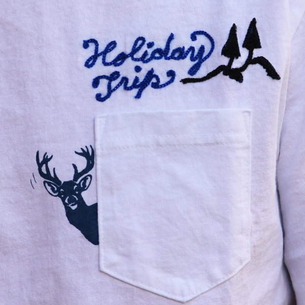 画像:  【RE PRICE/価格改定】Riding High / 18/-JERSEY P&E POCKET TEE(HOLIDY BEST)【MADE IN JAPAN】『日本製』