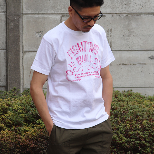 画像: 【RE PRICE/価格改定】RIDING HIGH×EGG SNDWCH LABEL/ HANDWRITING STYLE PRINT TEE（FIGHTING）