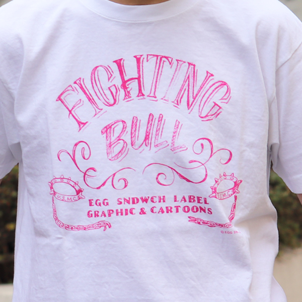 画像: 【RE PRICE/価格改定】RIDING HIGH×EGG SNDWCH LABEL/ HANDWRITING STYLE PRINT TEE（FIGHTING）