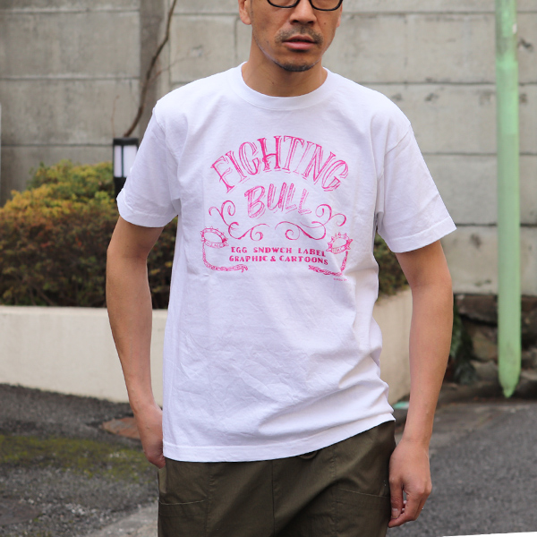 画像: 【RE PRICE/価格改定】RIDING HIGH×EGG SNDWCH LABEL/ HANDWRITING STYLE PRINT TEE（FIGHTING）