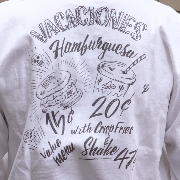 画像: RIDING HIGH×EGG SNDWCH LABEL/ PRINT L/S TEE（VACATIONES）