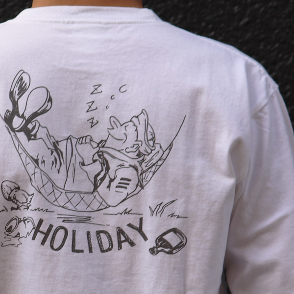 画像: RIDING HIGH×EGG SNDWCH LABEL/ PRINT L/S TEE（HOLIDAY）