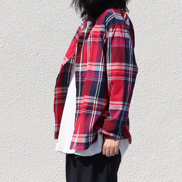 画像: 【価格改定/RE PRICE】マドラス大判チェックスタンドスモールカラー シャツジャケット【MADE IN JAPAN】『日本製』/ Upscape Audience