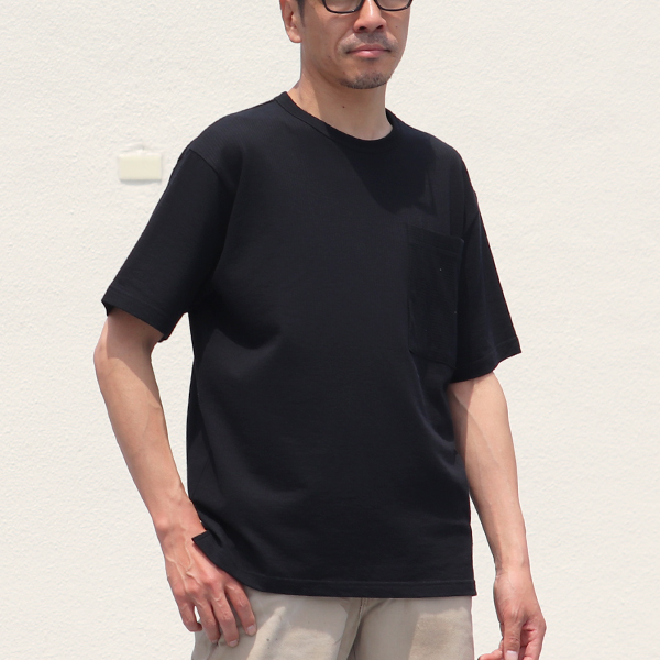 画像2: コットンシアサッカー天竺 ビックポケット Tee『日本製』Upscape Audience (2)