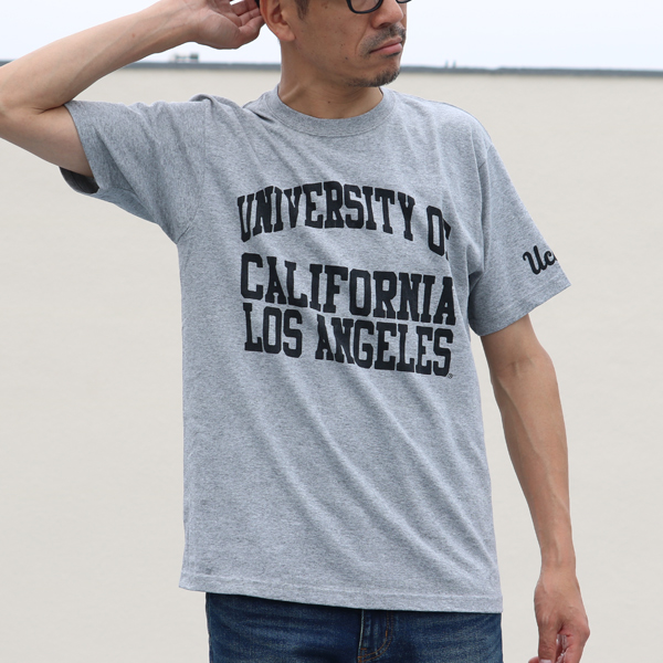 画像2: 【RE PRICE / 価格改定】UCLA"UNIVERSITY CALIFORNIA LOS ANGELES"C/N S/S 6.6oz オールドプリントT / Audience (2)