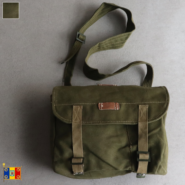 画像1: DEAD STOCK  / Romanian Army Canvas Shoulder Bag（ルーマニア軍 キャンバス ショルダーバッグ） (1)