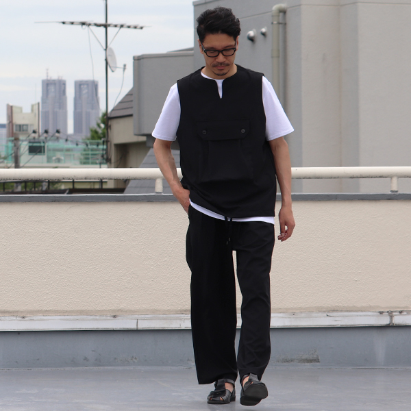 画像8: Reflax®(リフラクス)テック リネンライク CANAPA(カナパ)  ビッグポケットキーネックベスト【MADE IN JAPAN】『日本製』 / Upscape Audience (8)