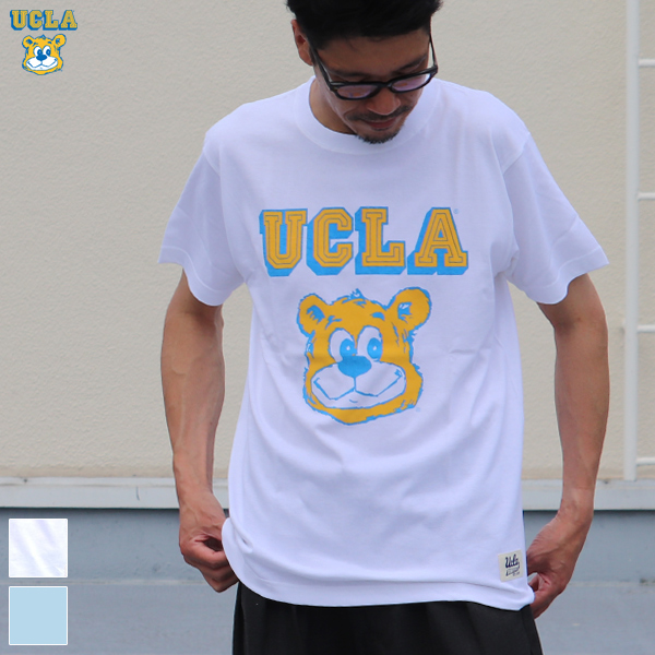 画像1: 【RE PRICE / 価格改定】6.2oz丸胴UCLA"BEAR"オールドプリントTEE / Audience (1)