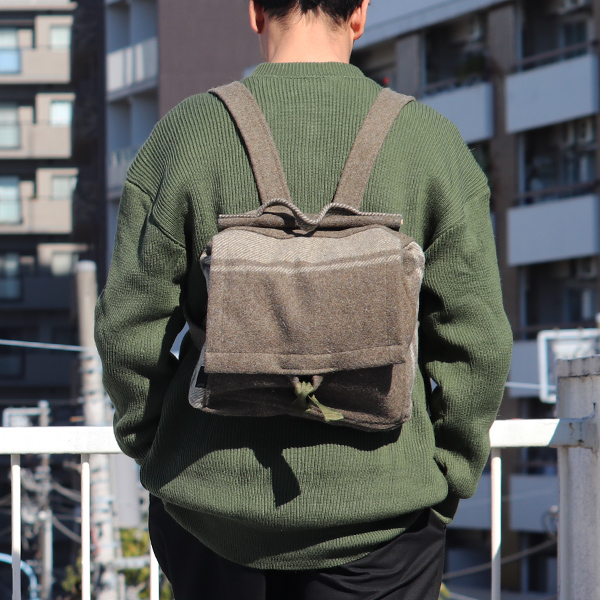 DEAD STOCK / Slow Stone Wool remake backpack（ ウール ...