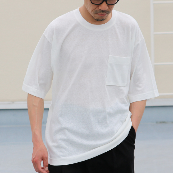 robes&confections リネンTシャツ ゴールド文字