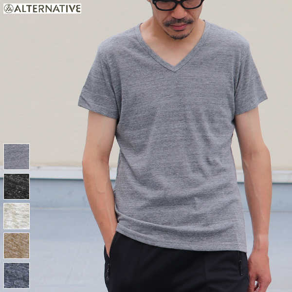 画像1: 【RE PRICE / 価格改定】別注VネックTシャツ / alternative apparel × Audience (1)