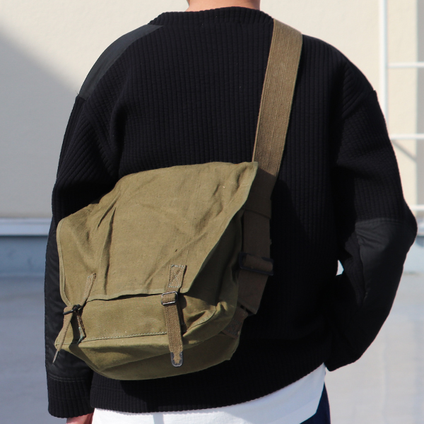 DEAD STOCK / 50s FRENCH ARMY TTA LINEN SHOULDER BAG（フランス軍