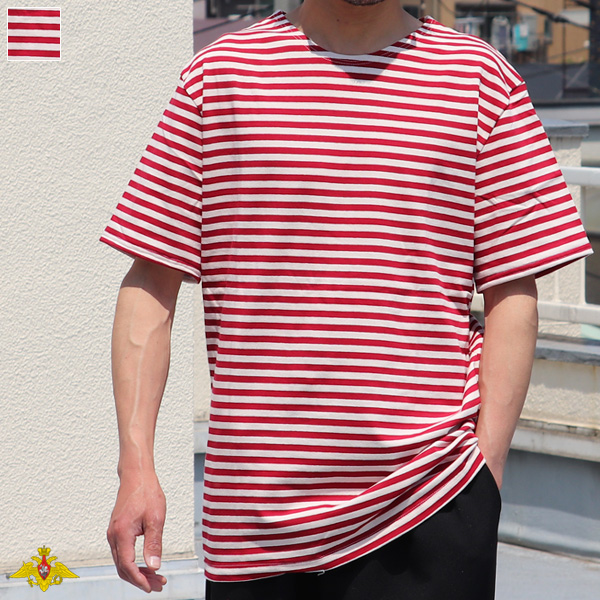 画像1: DeadStock / Russian Military Border Tee(ロシアンボーダー 半袖TEE ) (1)